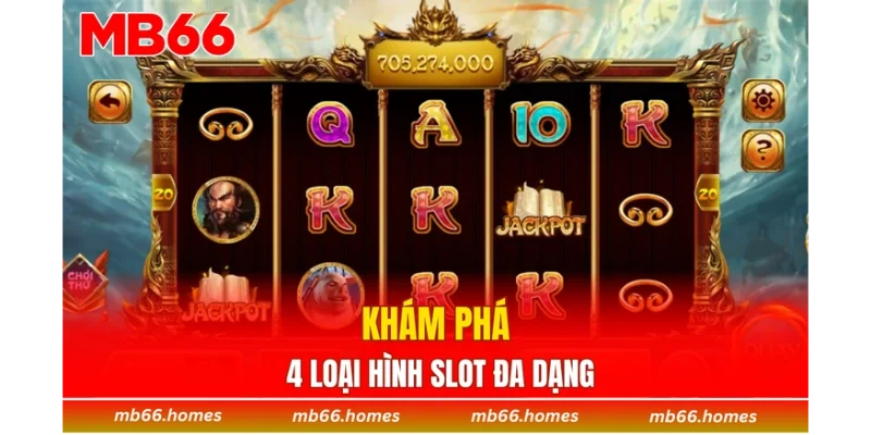 Khám phá 4 loại hình slot đa dạng